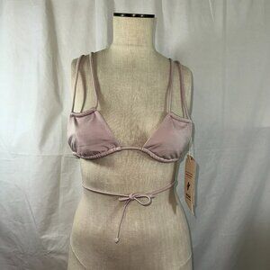 HAH HAHt Titsy Top Bikini Top, Lingerie Lilac, Size M, NWT